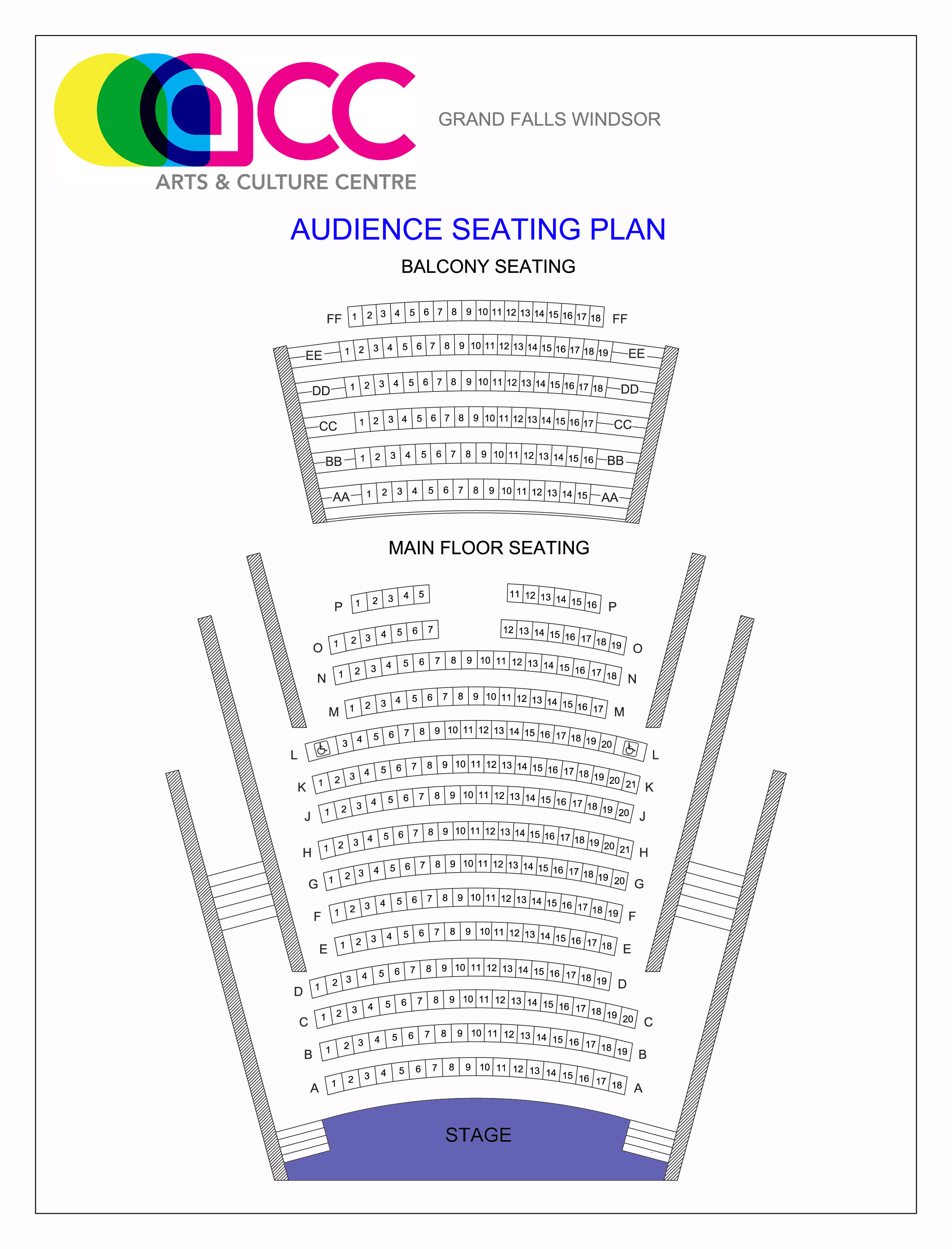 Grand Falls Seat Map